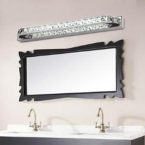 Crystal LED Integrated Metal Modern Bathroom Wall Lights