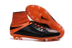 nike hypervenom phantom ii leather fg black orange football boots uk sale