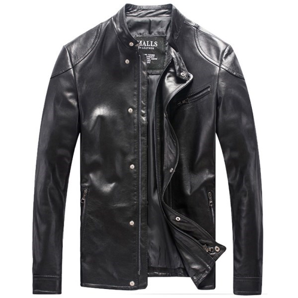 CWMALLS Leather Biker Jacket for Men CW806051