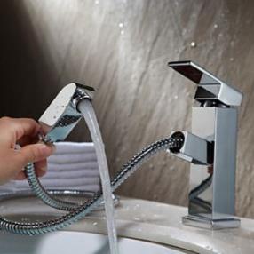 Whole Copper Telescopic Shampoo Puckering Bowl Lavatory Bathroom Sink Faucet--faucetsdeal.com