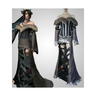 Final Fantasy X Lulu Deluxe Cosplay Costume--CosplayDeal.com