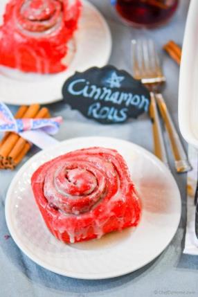 Red Velvet Cinnamon Rolls Recipe - ChefDeHome.com