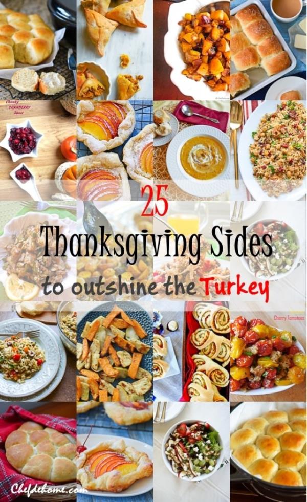 25 Thanksgiving Sides to Outshine the Turkey and 15 days to Thanksgiving Event Meals - ChefDeHome.com