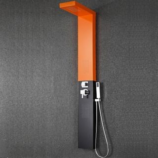 Contemporary Waterfall Sidespray Handshower Included Aluminum Painting Shower Faucet--Faucetsdeal.com