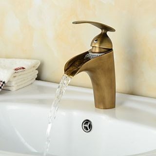 Fashionable Antique Waterfall Bathroom Sink Faucet--Faucetsdeal.com