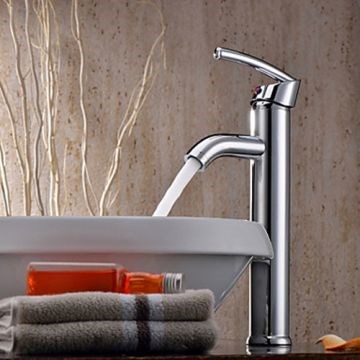 Elegant Brass Bathroom Faucet - Chrome Finish--Faucetsmall.com