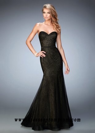 2016 Black Stunning Strapless Mermaid Evening Gown for Sale