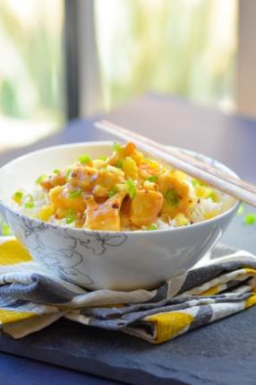 Vegan Chinese Pineapple Tofu Bowl Recipe - ChefDeHome.com
