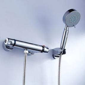 Thermostatic Brass Shower Faucet with Handshower--Faucetsmall.com