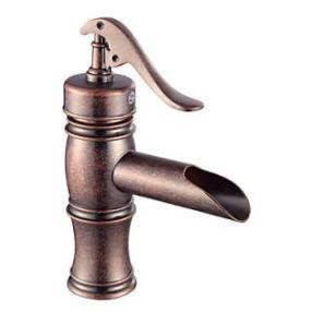 Traditional Brass Antique Copper  Bathroom Sink Faucets At FaucetsDeal.com