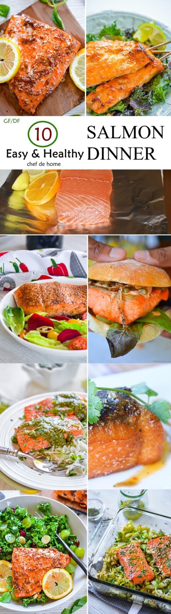 10 Easy and Healthy Salmon Recipes Meals -ChefDeHome.com