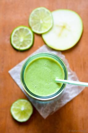Go Green - Apple, Mint, and Coconut Milk Smoothie Recipe - ChefDeHome.com