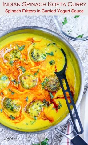 Spinach Kofta Kadhi (Curry) Recipe -ChefDeHome.com