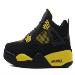 Michael Jordan 4 Retro Thunder Shoes Black White Tour Yellow Color