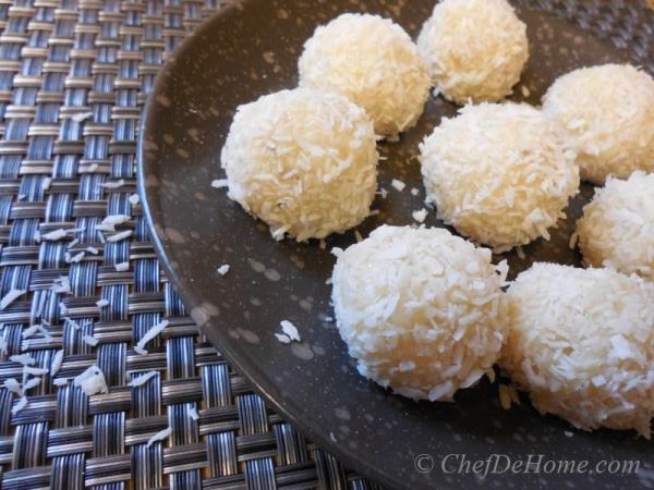 Just four ingredients and a simple recipe and you can make these so addictive coconut treats.