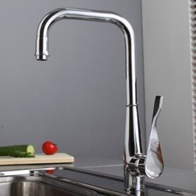 Amazing Swivel One Handle Mount Cold and Hot Kitchen Faucet--FaucetSuperDeal.com