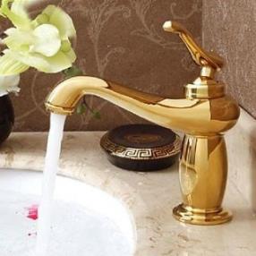 Antique Titanium Finish Brass One Hole Single Handle Sink Faucet--Faucetsdeal.com