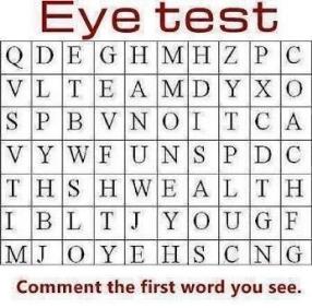What is the first word you see here? write in comment.