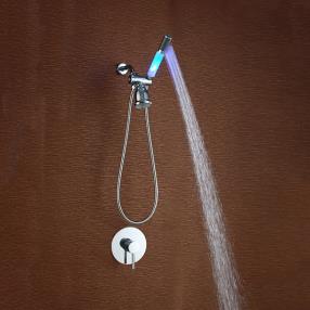 Modern Style Chrome Finish Mobilizable LED Shower Faucet--Faucetsdeal.com