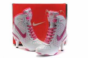 Nike Air Force 1 Heels White Pink 