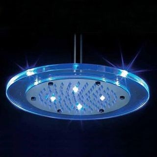 8 Inch Shower Head with Color Changing LED Light--FaucetSuperDeal.com