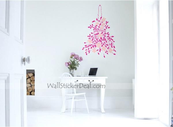 Happy Gift For Flower Wall Stickers