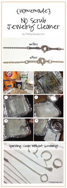 step by step DIY jewelry cleaner at home