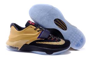 Nike Brand Zoom KD 7 VII Men Size Dark Purple and Gold Sports Tr