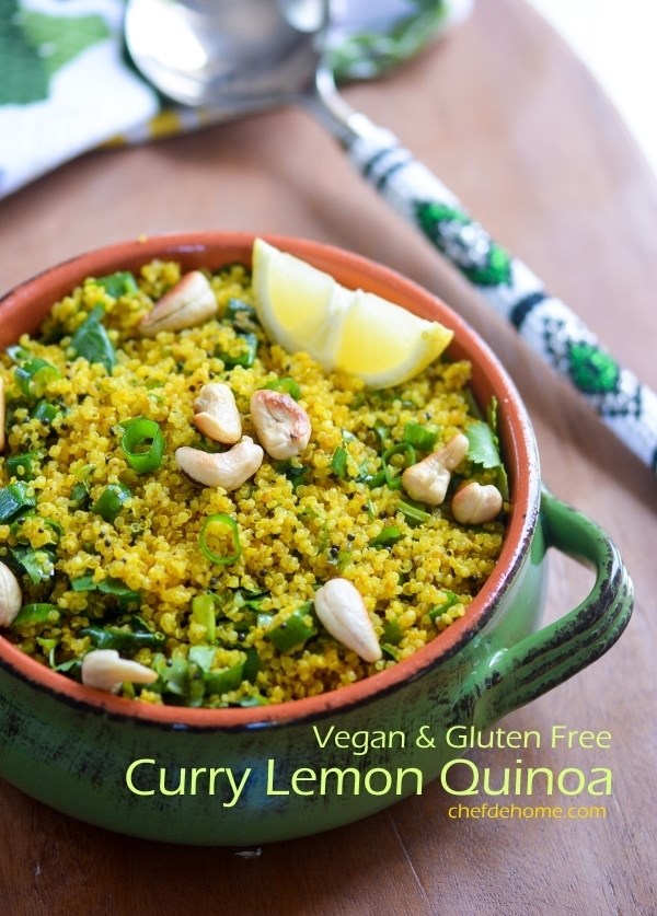 Curry Lemon Quinoa (Rice) Recipe -ChefDeHome.com