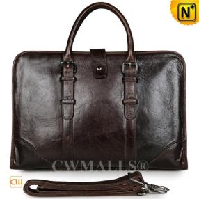 CWMALLS Vintage Brown Leather Briefcase CW907129
