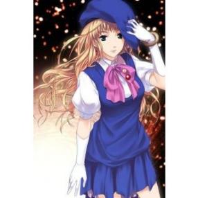 Macross Frontier Sheryl Nome Blue Dress and White Cosplay Costume