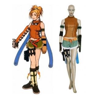 Final Fantasy X Rikku Cosplay Costume--CosplayDeal.com