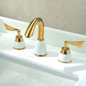 Contemporary Waterfall Brass Ti-PVD Kitchen Faucet--Faucetsdeal.com
