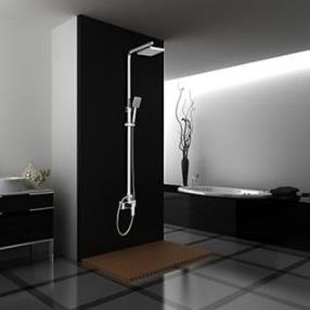 Rain Shower Contemporary Hand shower Included Brass Chrome Waterfall Shower Faucet--Faucetsdeal.com