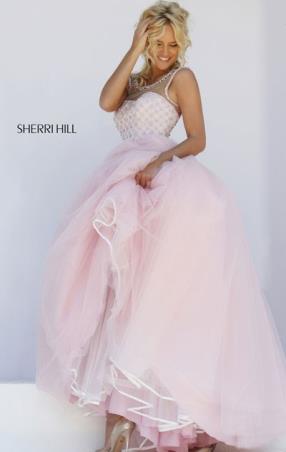 High Tulle Neckline Cap Sleeve Pink Beaded Embellishments Long Chiffon Prom Dresses 2016