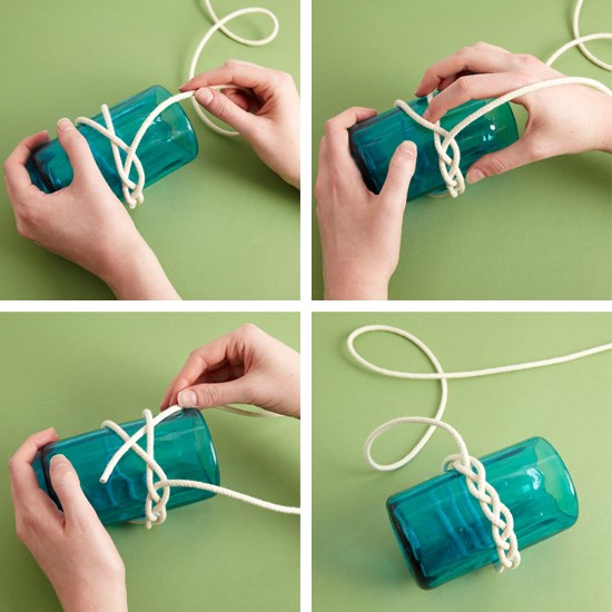 Making knotted bracelets at home