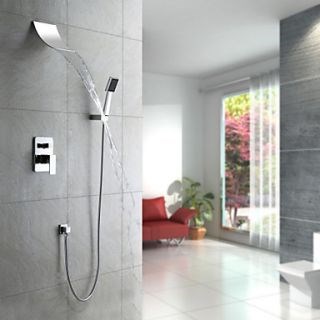 Contemporary Waterfall Shower Faucet with Shower head  At FaucetsDeal.com