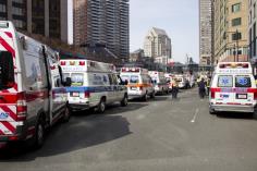 boston marathon bomb explosion - boston emergency responders units