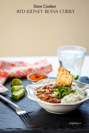 Creamy Slow Cooker Beans Curry Recipe - ChefDeHome.com