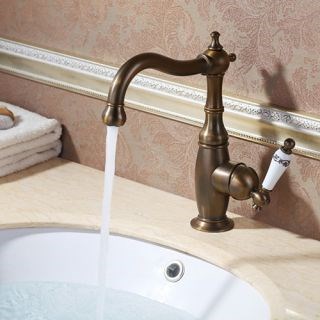 Antique Brass finish Bathroom Sink Faucet--faucetsdeal.com