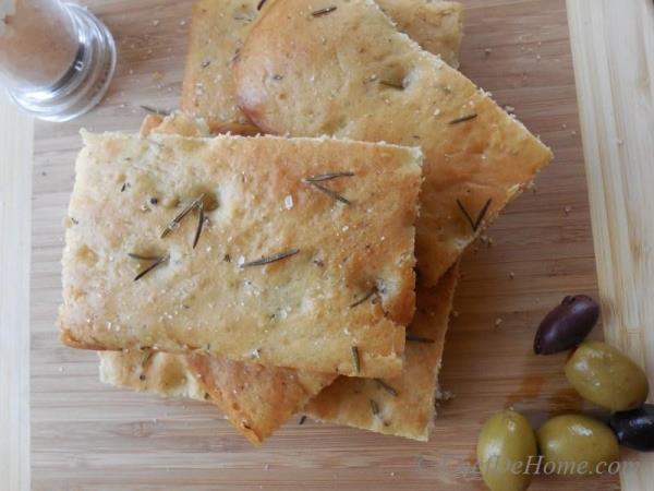 Focaccia - Olive oil and Rosemary perfumed lite and crusty flat bread