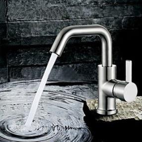 Contemporary Rotatable Stainless Steel Stainless Steel Bathroom Sink Faucet--Faucetsdeal.com