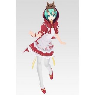 Vocaloid Project Diva2 Miku Little Red Riding Hood Cosplay Costume--CosplayDeal.com