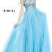Beaded Sherri Hill 11022 Open-Back Light Blue High-Neck Discount Long Evening Gowns