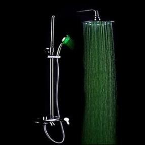 8 inch Shower Head Color Changing LED Shower Faucet at Faucetsdeal.com