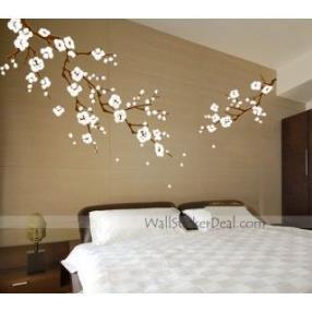 Beautiful Cherry Blossom Branches Wall Stickers
