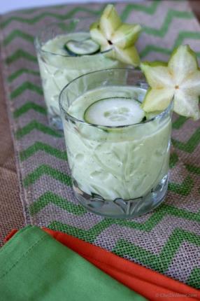 Refreshing Green Cucumber, Avocado, and Lime Cooler Recipe - ChefDeHome.com