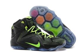 LeBron 12 Nike Mens Training Footwear in Black Volt Colorway 718
