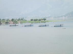 Beautiful view of lake in Srinagar, Jammu and Kashmir