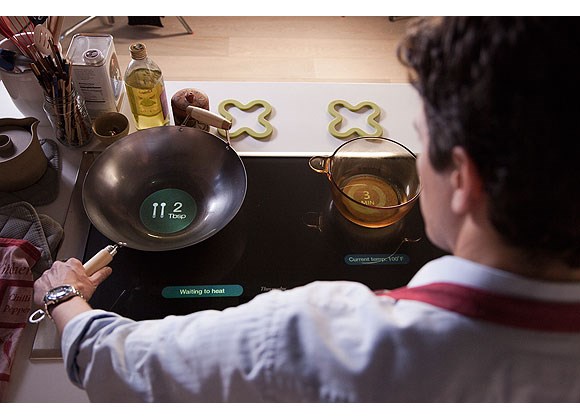 Smart Stovetop - Ecosystems of devices and sensors will work on your behalf, helping you without getting in your way